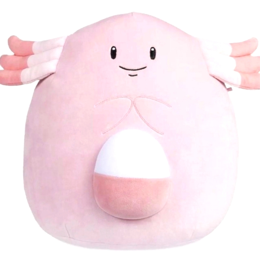 Squishmallow 12” Chansey Pokemon Center Plush + Patch NWT Pokémon